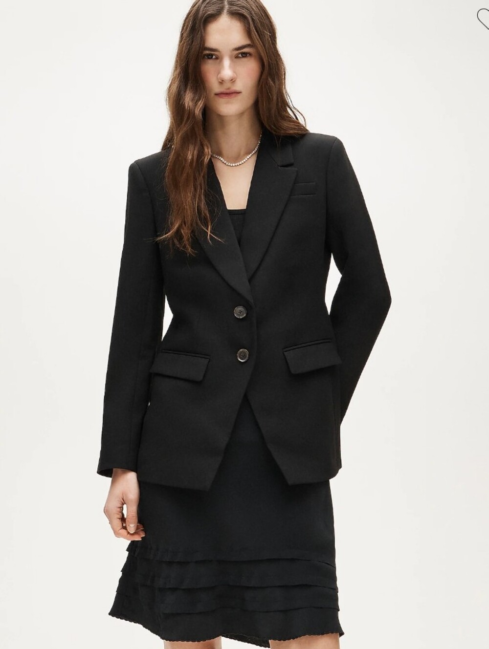 J Crew Petite Madelyn blazer in four-season stretch Sz 6 Petite Black NEW CD083